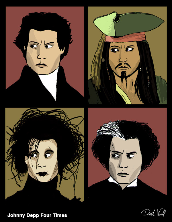 Johnny Depp Four Times